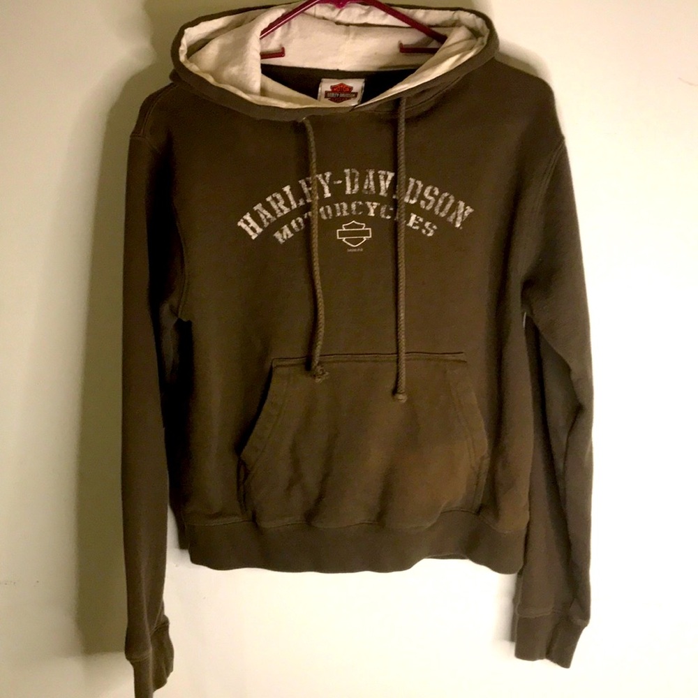 Harley Davidson Olive Green Hoodie